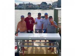 Aluminum Dockside Fish Cleaning Table / Station Bar